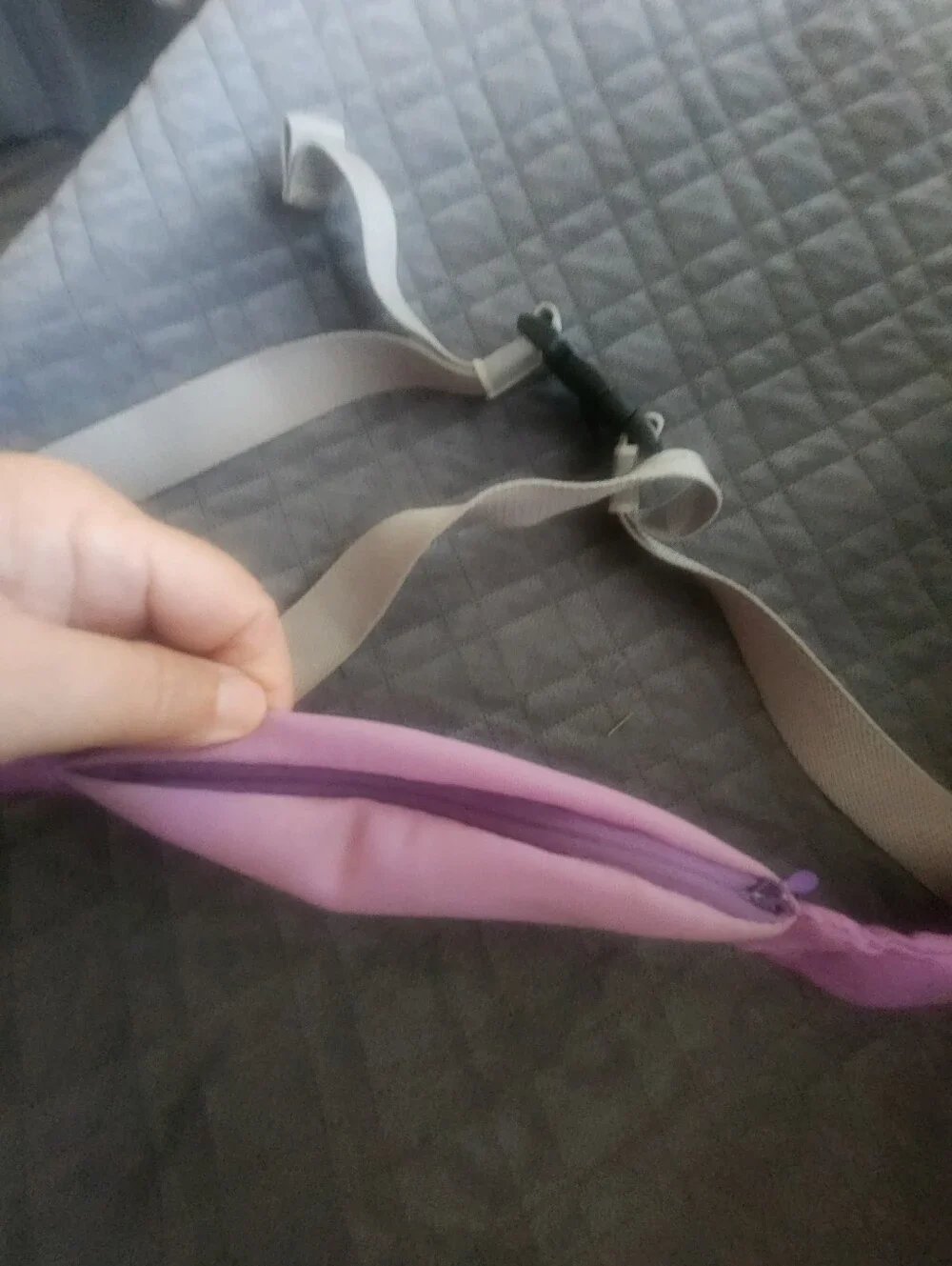 Nathan Purple Running Belt with Adjustable Strap